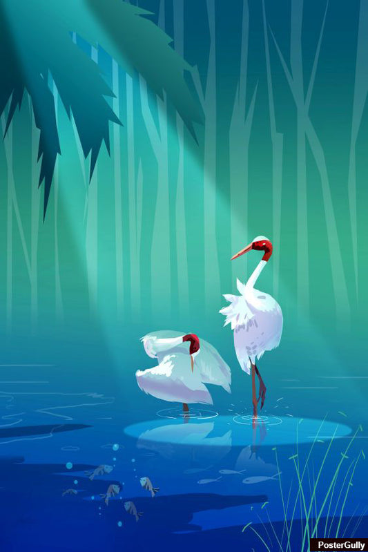 Wall Art, Water Bird Artwork