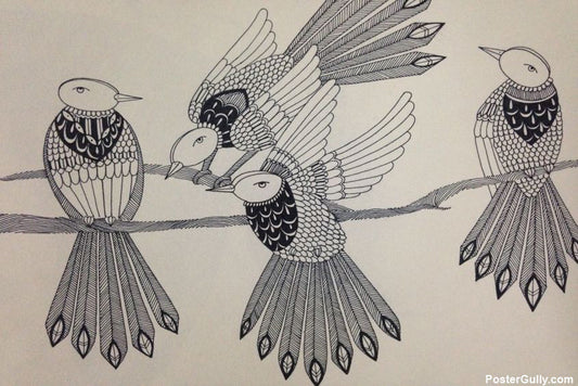 Brand New Designs, Birds Doodles Artwork
