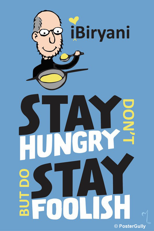 Wall Art, Steve Jobs-Stay Hungry Stay Foolish Artwork
