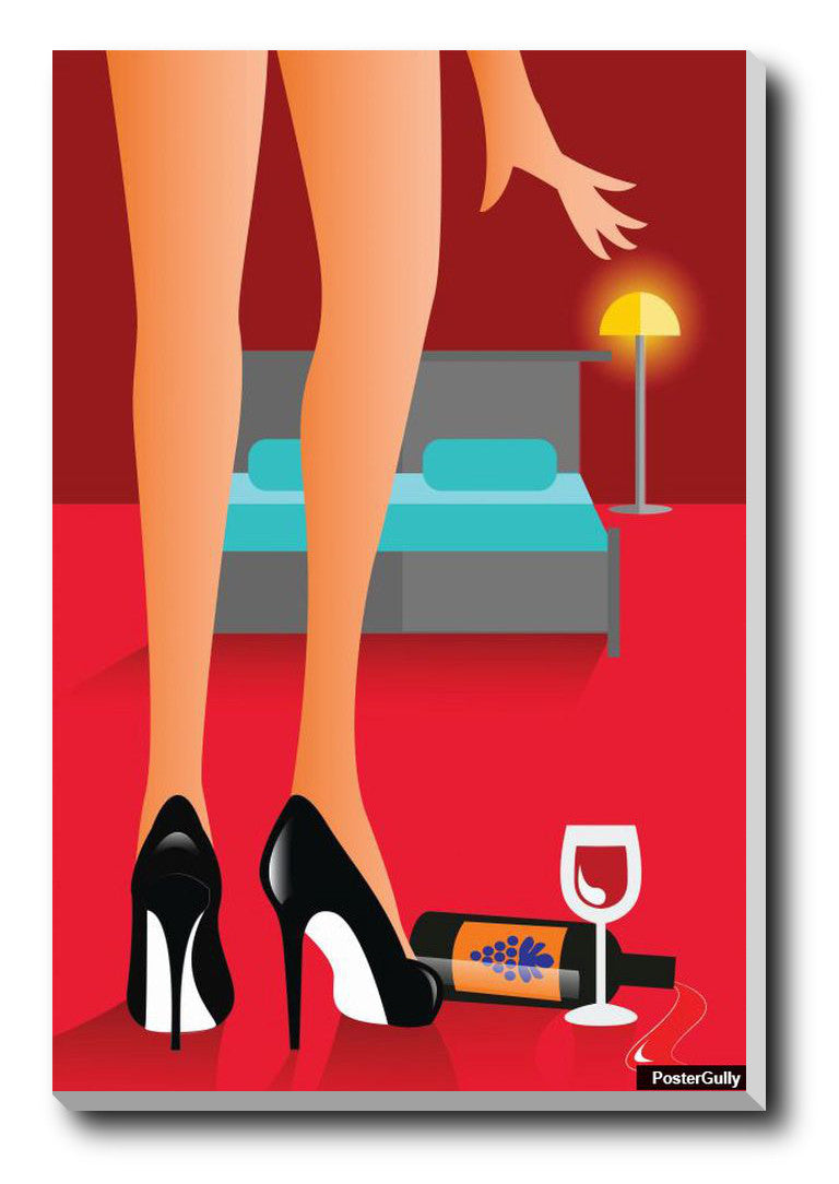 Wall Art, Wine N Legs Artwork