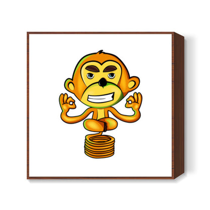 Yogi Monkey Square Art Prints