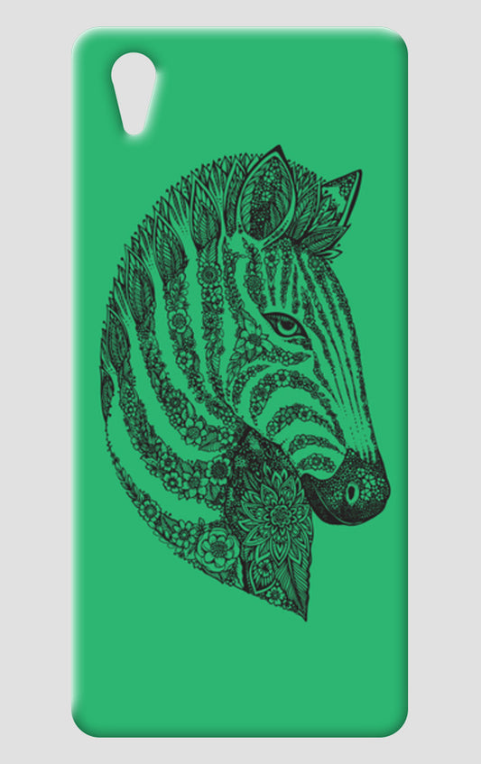 Floral Zebra Head One Plus X Cases