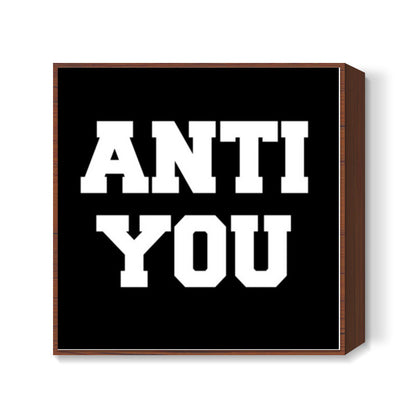 Anti You - Blue Stahli Square Art Prints