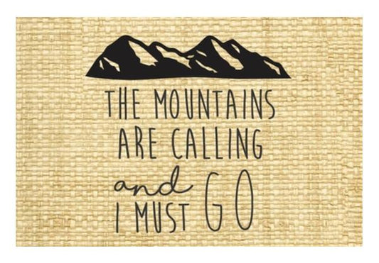 PosterGully Specials, Wanderlust Travel Mountains are calling Wall Art