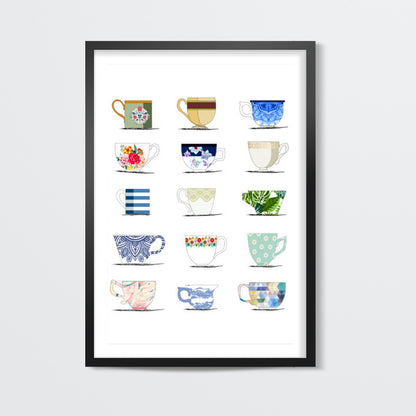 VINTAGE CUPS Wall Art