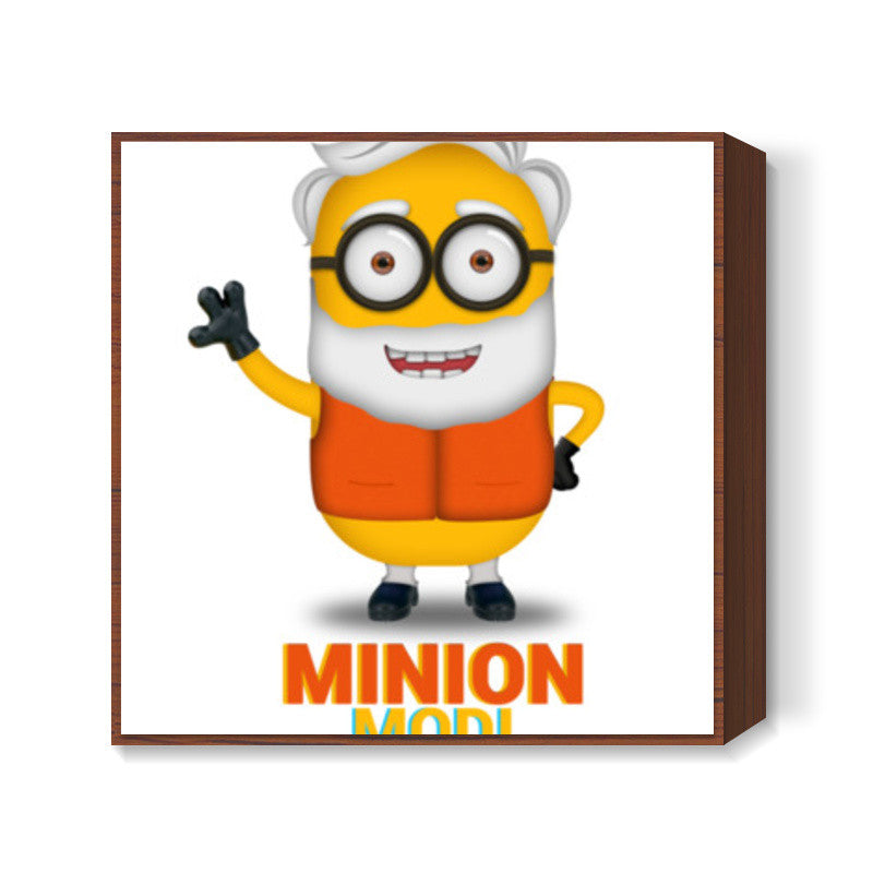 Minion Modi (made with beer) Square Art Prints