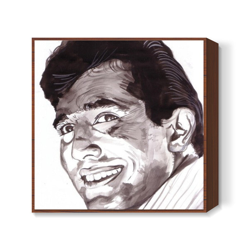 Bollywood superstar Rajesh Khanna believed that life is beautiful Square Art Prints