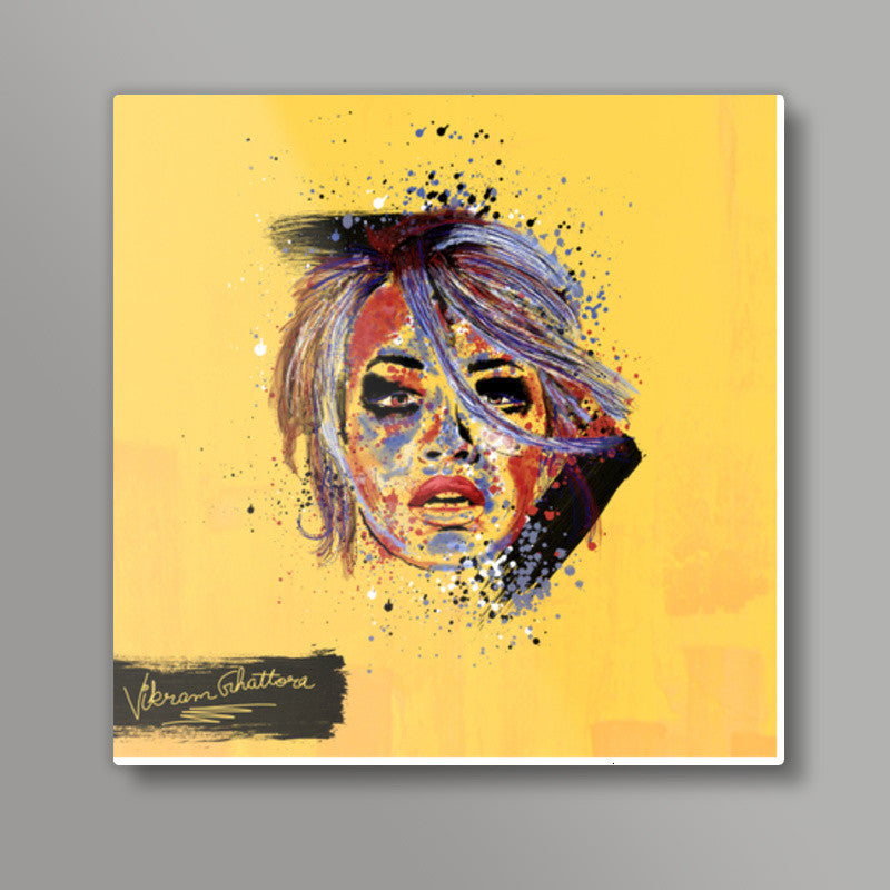 Rita Ora Painting Square Art Prints