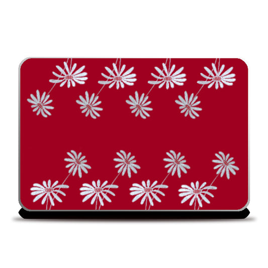 Laptop Skins, Floral Red Laptop Skin l Artist: Seema Hooda, - PosterGully