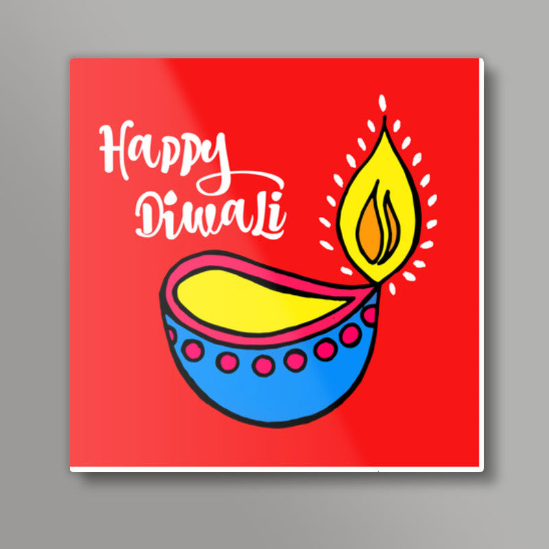 Diwali  Square Art Prints