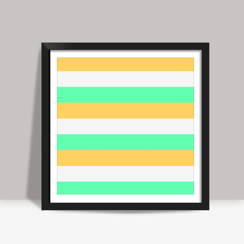 India | National Flag | Minimal | Pattern Square Art Prints