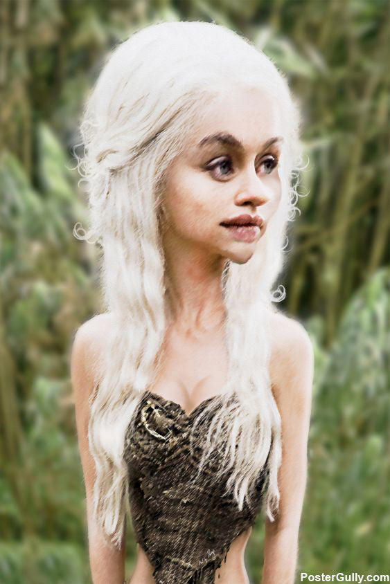 Wall Art, Khaleesi Caricature Artwork