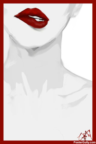 Brand New Designs, Red Lips Painting Artwork