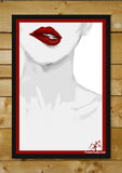 Brand New Designs, Red Lips Painting Artwork