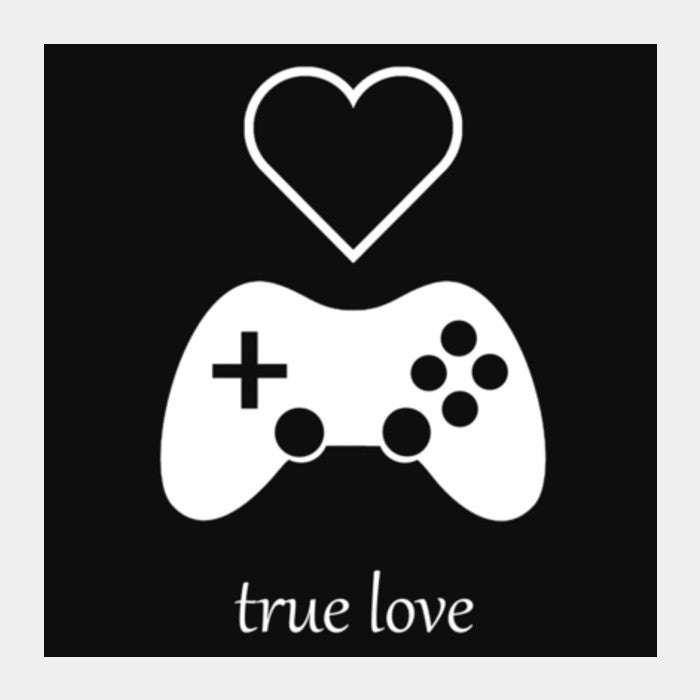 Square Art Prints, Gamers True Love - Valentines Day Square Art Prints