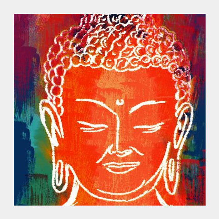 Square Art Prints, Lord Buddha Square Art Prints