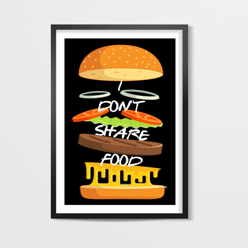 I Dont Share Food Wall Art