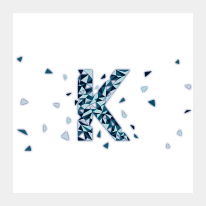 Alphabet K Square Art Prints