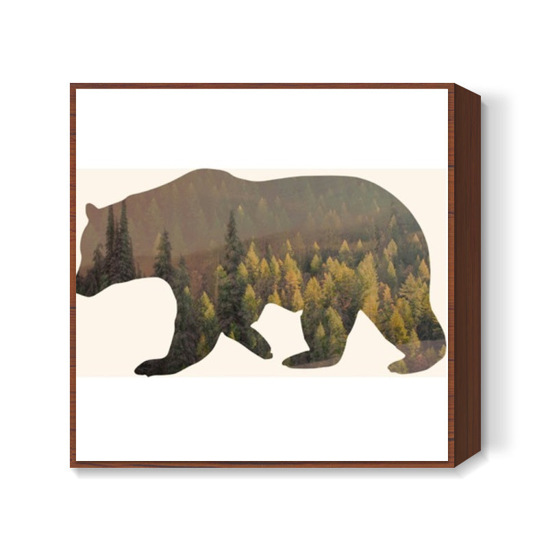 Bear with me Square Art Prints