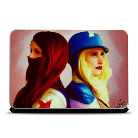 Laptop Skins, Female Captain America & Winter Soldier Laptop Skins