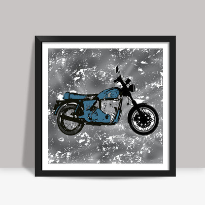 Vintage bike  Square Art Prints