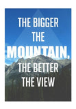 Wall art, Mountain Quote