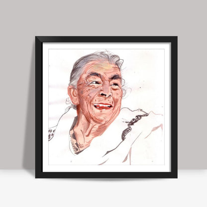 Bollywood actor Zohra Sehgal showed that being young has little to do with age Square Art Prints