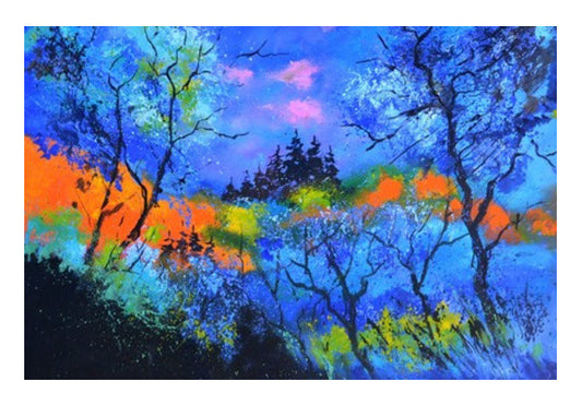 Blue Landscape 108 Art PosterGully Specials