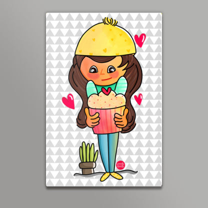 The Cupcake Girl Wall Art