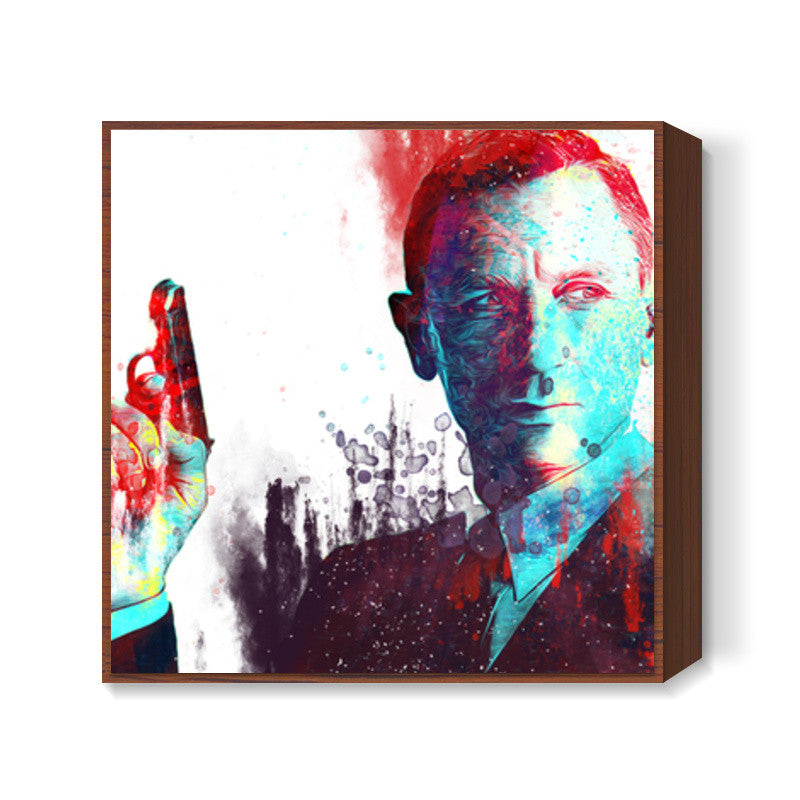 007 - Daniel Craig Square Art Prints