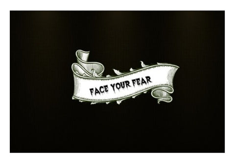 Face Your FEAR Art PosterGully Specials
