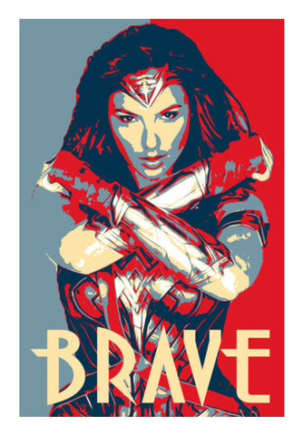 Wonder Woman Brave Wall Art