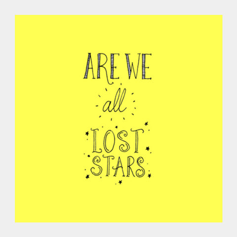 Lost Stars print Square Art Prints