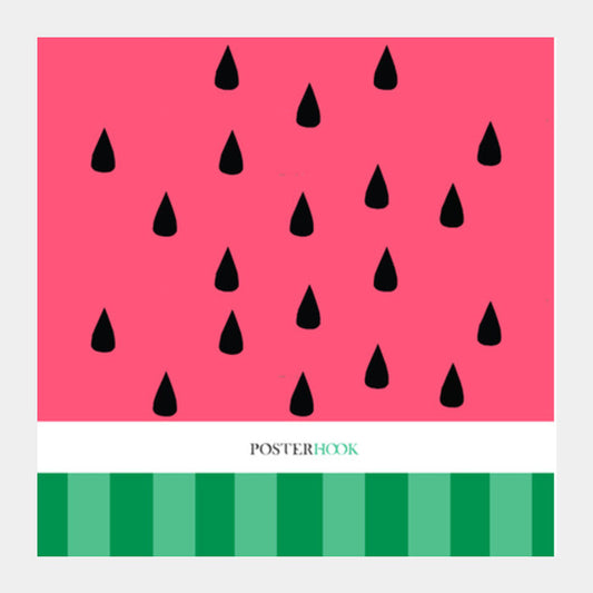 Watermelon Square Art Prints