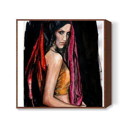 Desi Lady Square Art Prints