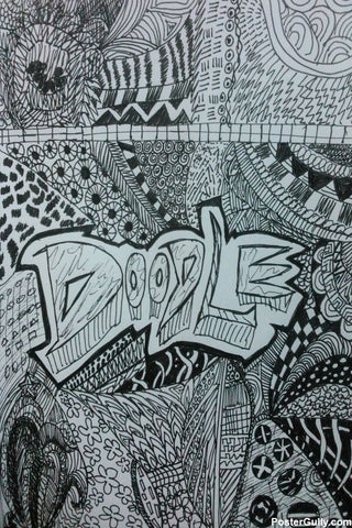 Wall Art, Doodle Abstract Artwork