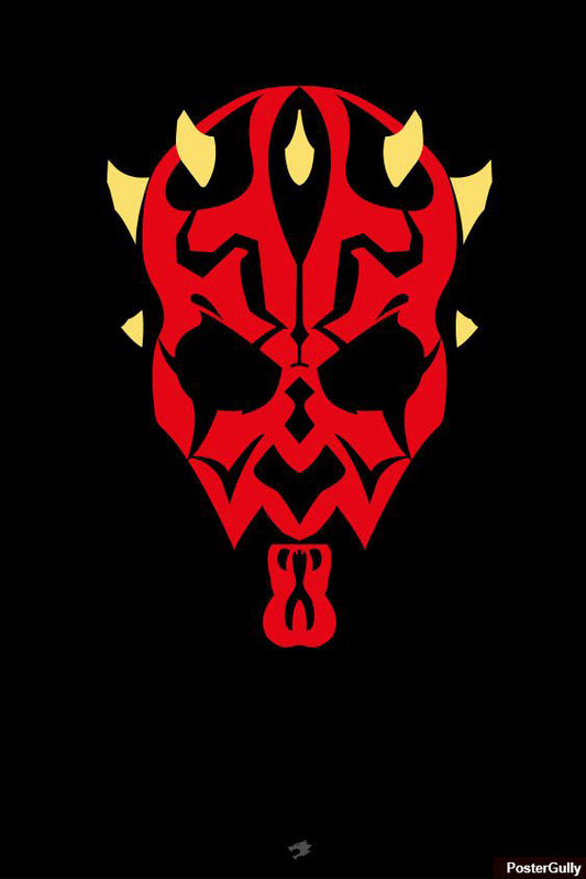 Wall Art, Darth Maul Face Artwork