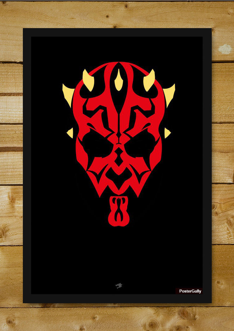 Wall Art, Darth Maul Face Artwork