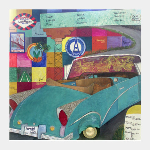 Square Art Prints, Road to Home Square Art Prints