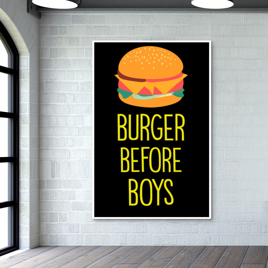 Burger Before Boys Wall Art