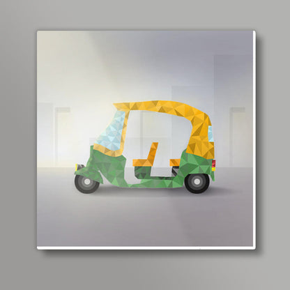 Polly art Autorikshaw Square Art Prints