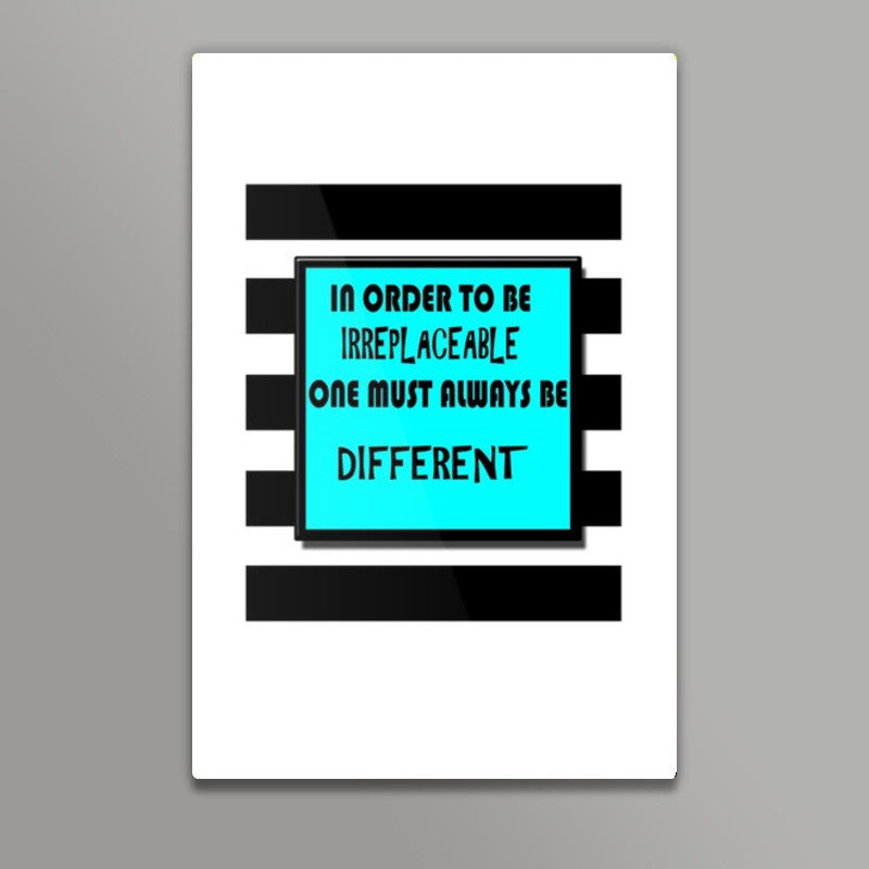 Be Diffrent Wall Art