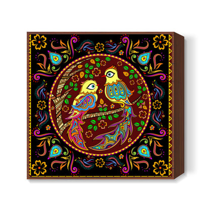 Madhubani Birds Square Art Prints