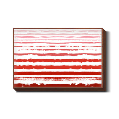 Uneven Red Stripes  Wall Art