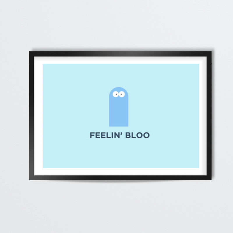 Minimal Retro Cartoon Fosters Home Bloo Wall Art