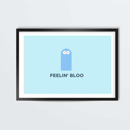 Minimal Retro Cartoon Fosters Home Bloo Wall Art