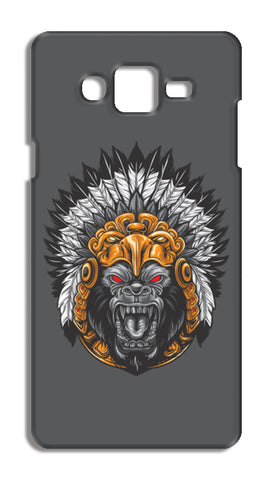Gorilla Wearing Aztec Headdress Samsung Galaxy On5 Cases