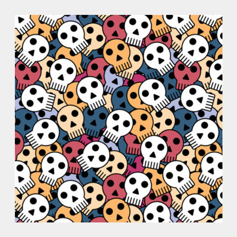 Simple Halloween Skull  Square Art Prints PosterGully Specials