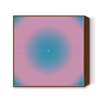 Push of Blue Square Art Prints