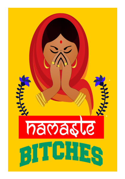 Namaste Bitches Wall Art